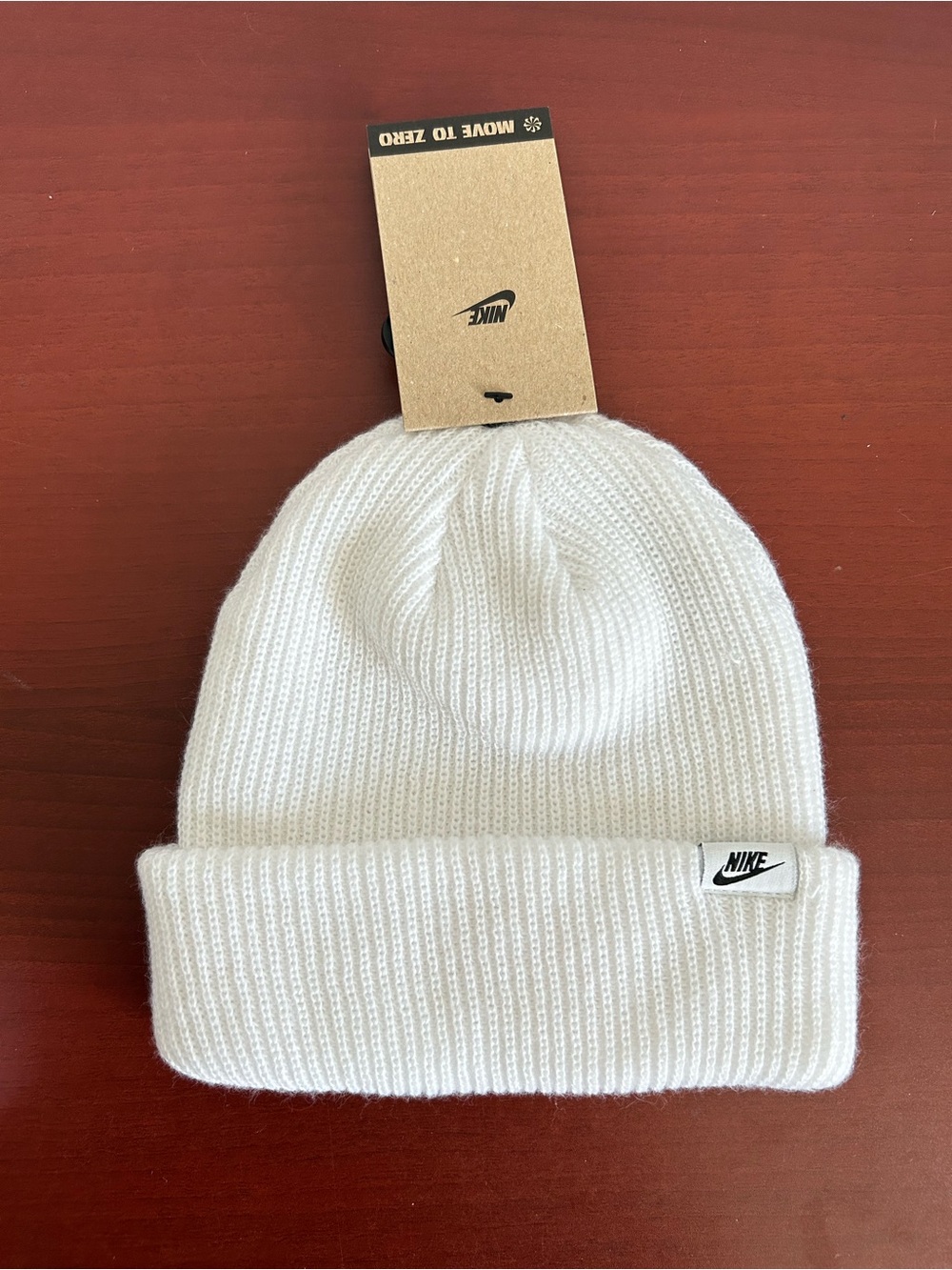 Nike White unisex Knit Beanie